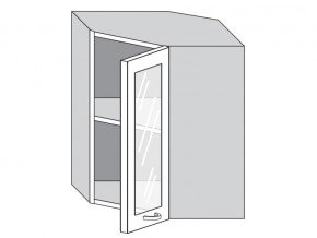 1.60.3у Шкаф настенный (h=720) угловой на 600мм со стекл. дверцей в Радужном - raduzhnyj.magazinmebel.ru | фото