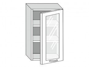 19.50.3 Шкаф настенный (h=913) на 500мм с 1-ой стекл. дверцей в Радужном - raduzhnyj.magazinmebel.ru | фото