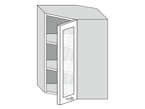 19.60.3у Шкаф настенный (h=913) угловой на 600мм со стекл. дверцей в Радужном - raduzhnyj.magazinmebel.ru | фото