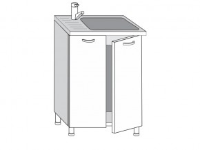 2.60.2м Шкаф-стол на 600мм под врезную мойку с 2-мя дверцами в Радужном - raduzhnyj.magazinmebel.ru | фото