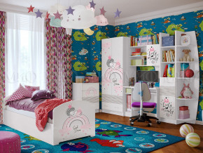 Детская комната Юниор-2 Принцесса 1 в Радужном - raduzhnyj.magazinmebel.ru | фото