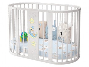Детская кроватка белая Эстель в Радужном - raduzhnyj.magazinmebel.ru | фото