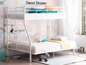 Двухъярусная кровать Гранада-3 140 белый в Радужном - raduzhnyj.magazinmebel.ru | фото