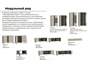 Гостиная Отис Дуб Крафт Серый/Антрацит в Радужном - raduzhnyj.magazinmebel.ru | фото - изображение 5