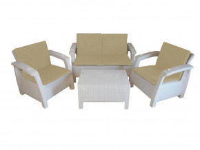 Комплект уличной мебели Yalta Premium Terrace Set белый в Радужном - raduzhnyj.magazinmebel.ru | фото