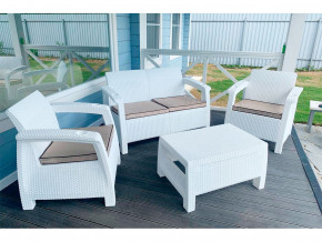 Комплект уличной мебели Yalta Terrace Set белый в Радужном - raduzhnyj.magazinmebel.ru | фото