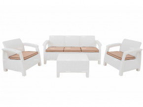 Комплект уличной мебели Yalta Terrace Triple Set белый в Радужном - raduzhnyj.magazinmebel.ru | фото - изображение 1