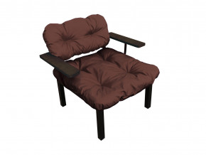 Кресло Дачное коричневая подушка в Радужном - raduzhnyj.magazinmebel.ru | фото