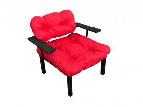 Кресло Дачное красная подушка в Радужном - raduzhnyj.magazinmebel.ru | фото