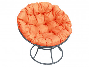 Кресло Папасан без ротанга оранжевая подушка в Радужном - raduzhnyj.magazinmebel.ru | фото