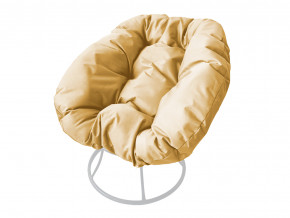 Кресло Пончик без ротанга бежевая подушка в Радужном - raduzhnyj.magazinmebel.ru | фото