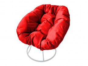Кресло Пончик без ротанга красная подушка в Радужном - raduzhnyj.magazinmebel.ru | фото - изображение 1