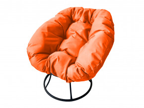 Кресло Пончик без ротанга оранжевая подушка в Радужном - raduzhnyj.magazinmebel.ru | фото