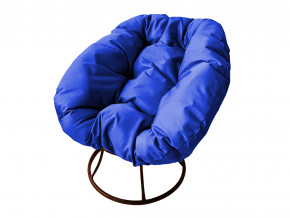 Кресло Пончик без ротанга синяя подушка в Радужном - raduzhnyj.magazinmebel.ru | фото - изображение 1