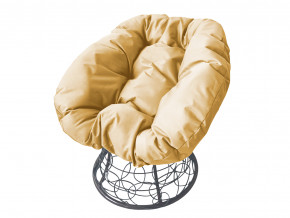 Кресло Пончик с ротангом бежевая подушка в Радужном - raduzhnyj.magazinmebel.ru | фото