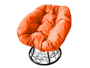 Кресло Пончик с ротангом оранжевая подушка в Радужном - raduzhnyj.magazinmebel.ru | фото