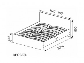 Кровать 1600х2000 ортопедическое основание в Радужном - raduzhnyj.magazinmebel.ru | фото