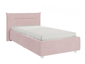 Кровать Альба 900 велюр нежно-розовый в Радужном - raduzhnyj.magazinmebel.ru | фото