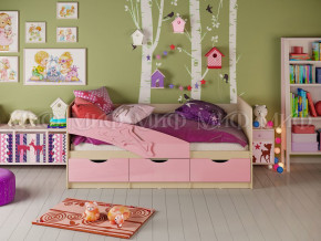 Кровать Дельфин 1600 Розовый металлик в Радужном - raduzhnyj.magazinmebel.ru | фото