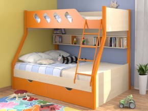 Кровать Дельта 20.02 оранжевая в Радужном - raduzhnyj.magazinmebel.ru | фото