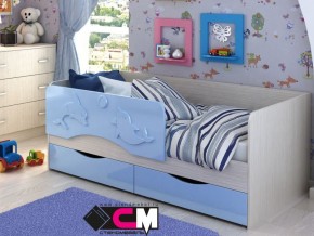 Кровать детская Алиса КР 812 голубая 1600 в Радужном - raduzhnyj.magazinmebel.ru | фото