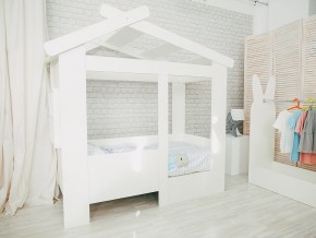 Кровать детская Теремок без ящика белая в Радужном - raduzhnyj.magazinmebel.ru | фото