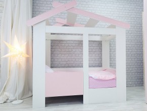 Кровать детская Теремок без ящика розовая в Радужном - raduzhnyj.magazinmebel.ru | фото - изображение 1