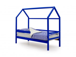Кровать-домик Svogen с бортиком синий в Радужном - raduzhnyj.magazinmebel.ru | фото