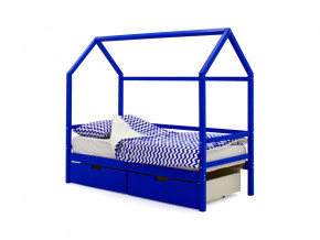 Кровать-домик Svogen с ящиками синий в Радужном - raduzhnyj.magazinmebel.ru | фото