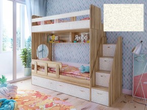 Кровать двухъярусная Юниор 1 с фасадом для рисования феритейл в Радужном - raduzhnyj.magazinmebel.ru | фото