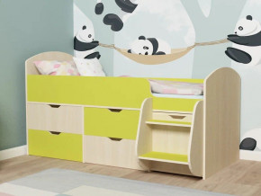 Кровать Малыш-7 Дуб-лайм в Радужном - raduzhnyj.magazinmebel.ru | фото