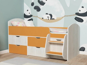 Кровать Малыш-7 Винтербер-Оранжевый в Радужном - raduzhnyj.magazinmebel.ru | фото - изображение 1