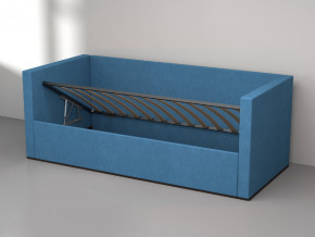 Кровать мягкая с подъёмным механизмом арт. 030 синий в Радужном - raduzhnyj.magazinmebel.ru | фото - изображение 2