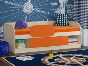 Кровать Соня 4 дуб молочный-оранжевый в Радужном - raduzhnyj.magazinmebel.ru | фото - изображение 3