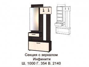 Секция с зеркалом в Радужном - raduzhnyj.magazinmebel.ru | фото