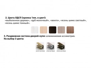 Шкаф-купе Акцент-Сим Д 1400-600 шимо светлый в Радужном - raduzhnyj.magazinmebel.ru | фото - изображение 3