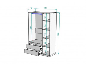 Шкаф Malta light H298 Белый в Радужном - raduzhnyj.magazinmebel.ru | фото - изображение 2