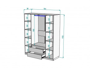 Шкаф Malta light H302 Белый в Радужном - raduzhnyj.magazinmebel.ru | фото - изображение 2