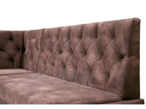 Угловой диван Призма со стяжкми коричневый со спальным местом в Радужном - raduzhnyj.magazinmebel.ru | фото - изображение 2