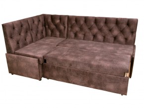 Угловой диван Призма со стяжкми коричневый со спальным местом в Радужном - raduzhnyj.magazinmebel.ru | фото - изображение 4